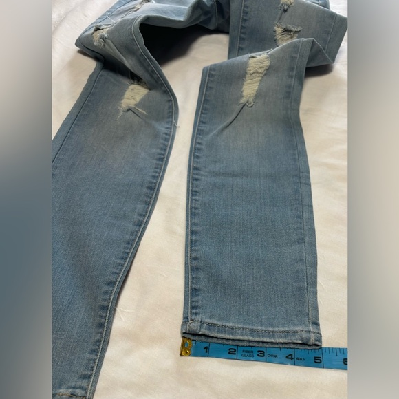 PacSun Light Blue Distressed Skinny Jeans Size 6 NWT - Picture 12 of 16